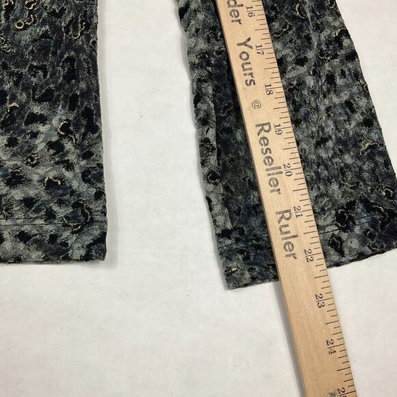 Chicos Additions Womens Blouse Printed Shirt Crew Neck Stretchy Work Top 3 XL - Picture 9 of 11